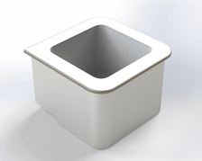 RFID自助收銀機(jī)-RFID方形識別籃 適合烘培零售店、珠寶店、眼鏡店